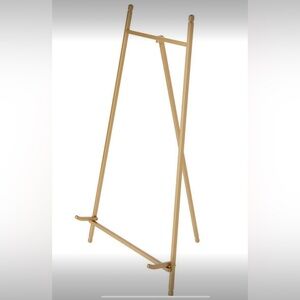 SOLD! 
2 Bard's Satin Gold-toned Metal Easel, 16" H x 9" W x 9.5" D
